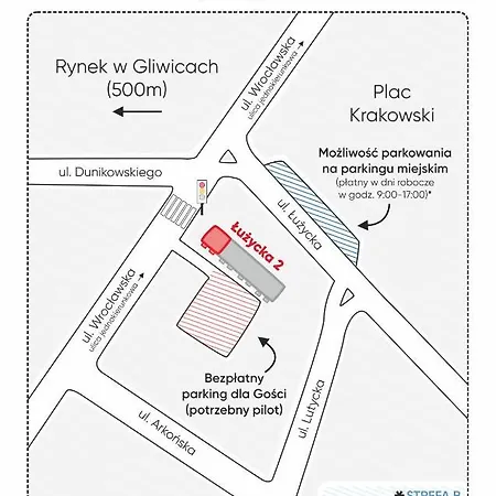 Apartment Kairos - Amber - Darmowy Parking, Scisle Centrum Gliwice